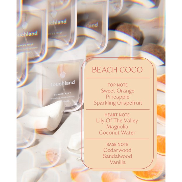 Touchland Power Mist Beach Coco Hand Sanitizer