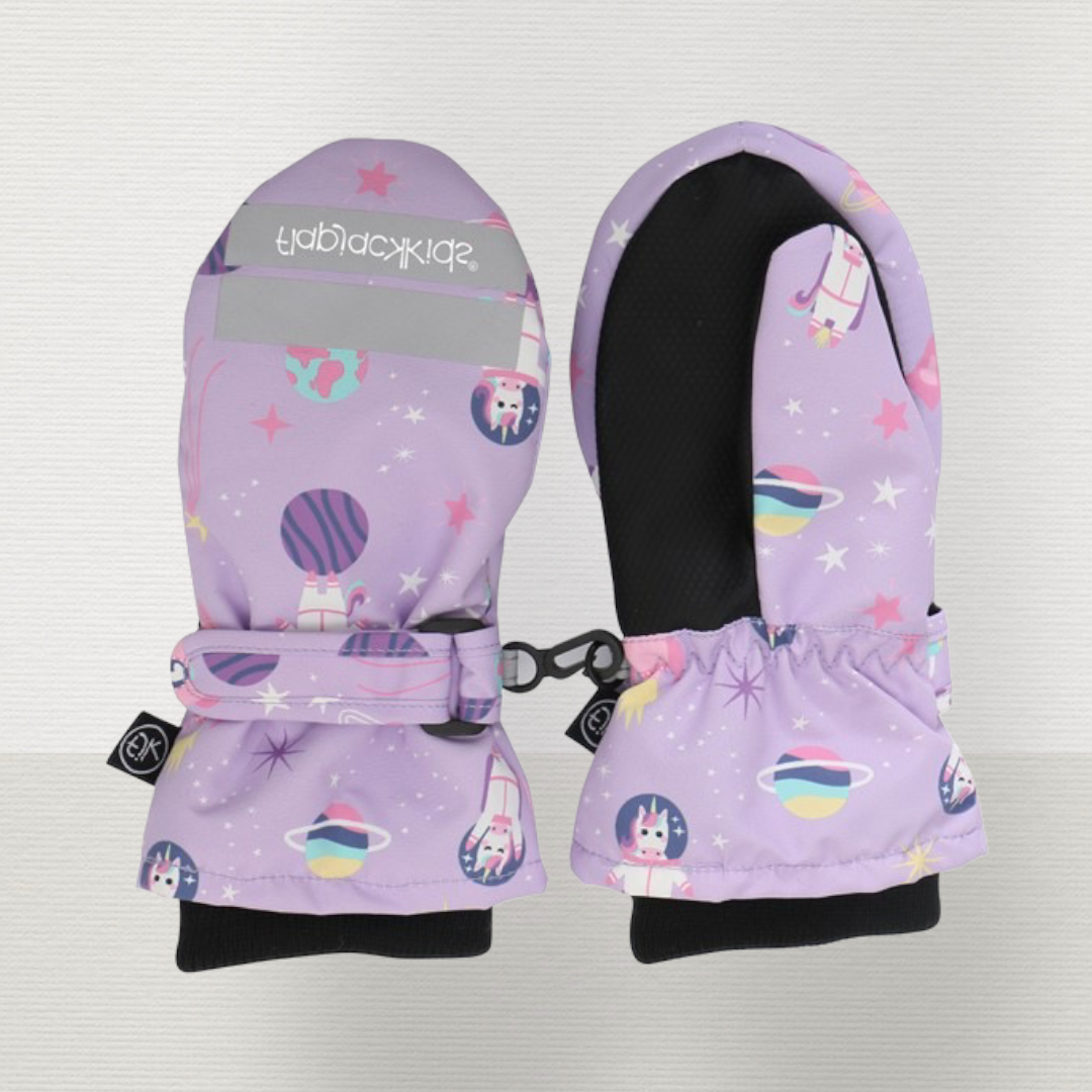 Water Repellant Ski Mittens Lilac