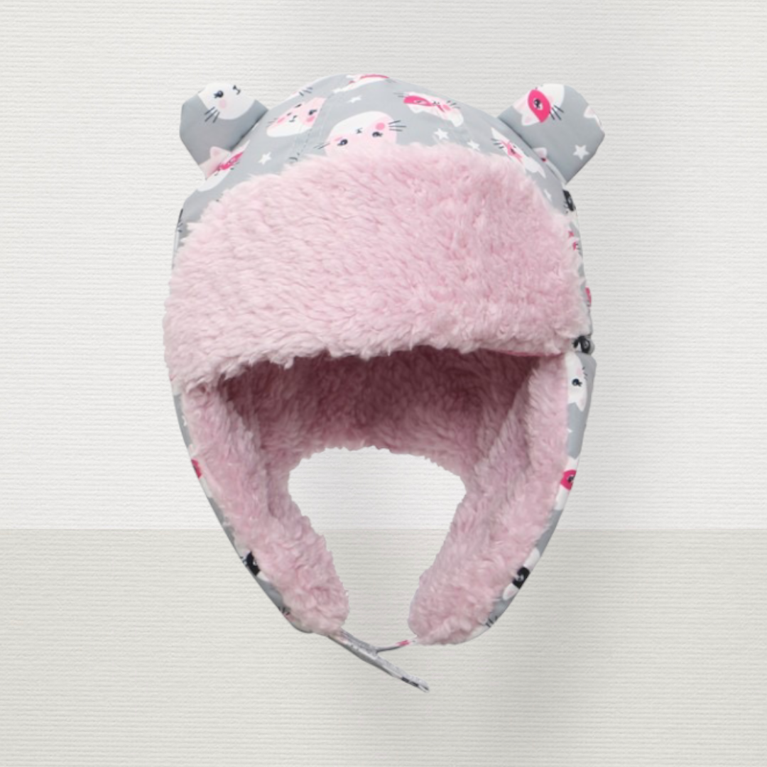 Trapper Hat Gray Cat