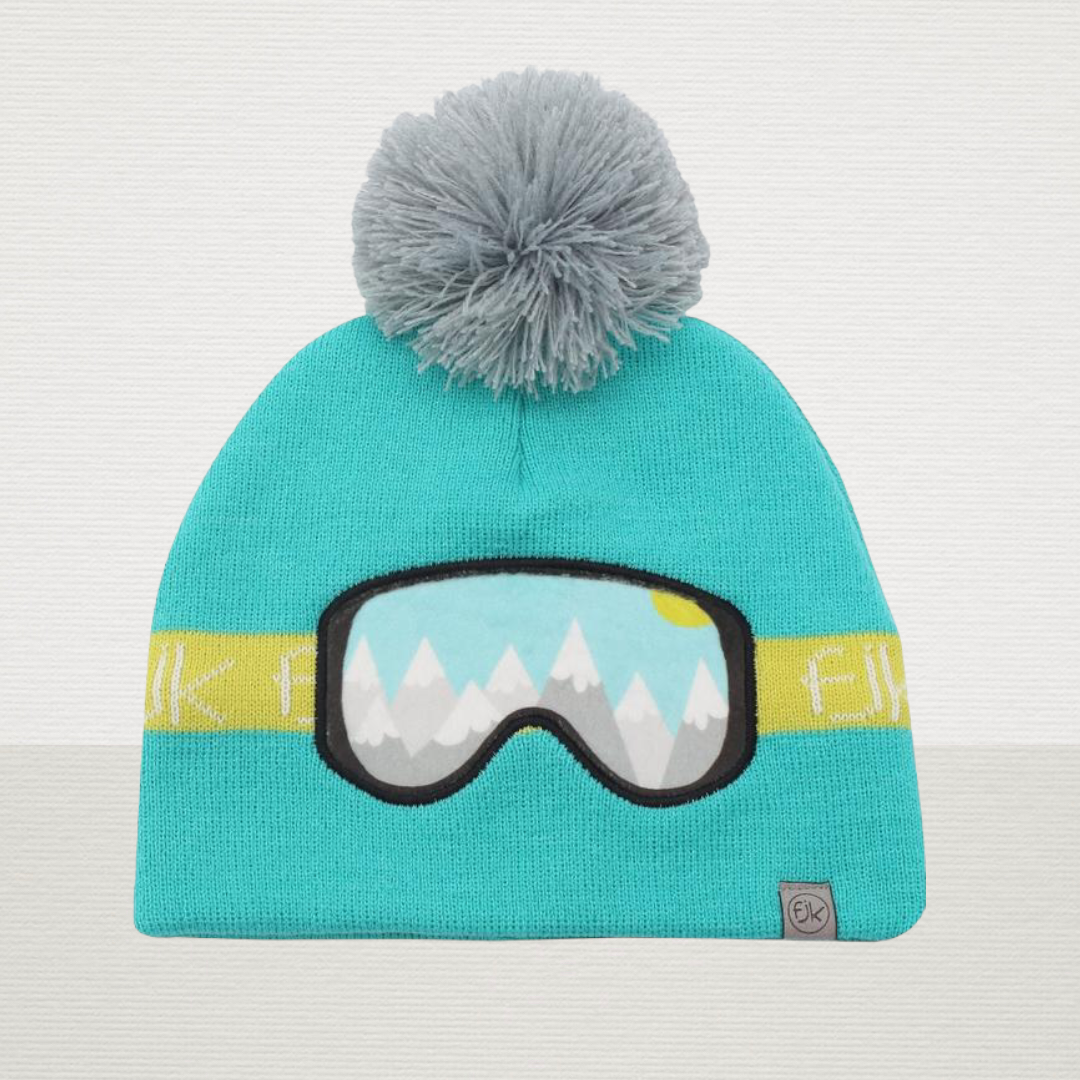 Beanie Ski Goggles Teal