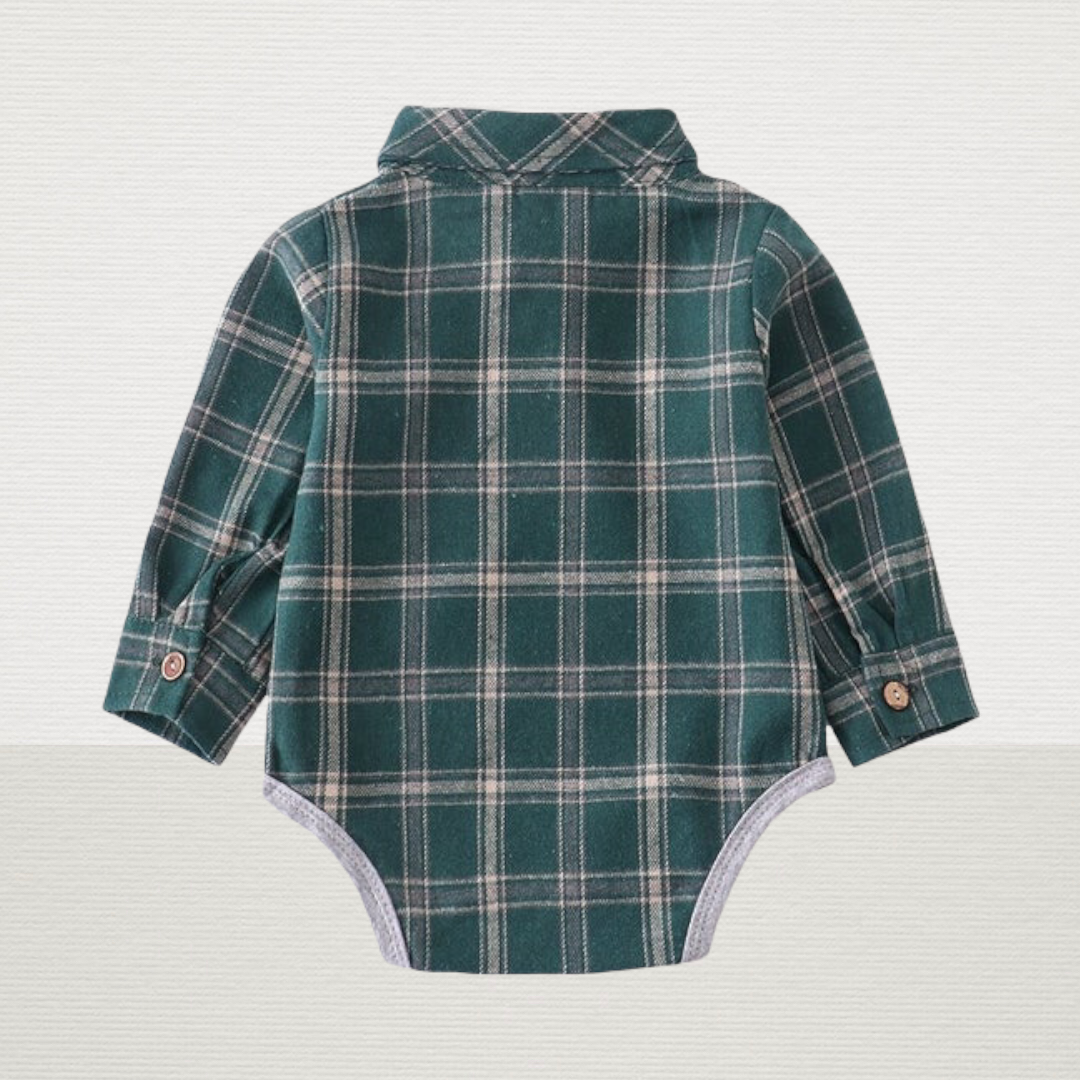 Green Plaid Bodysuit Shirt