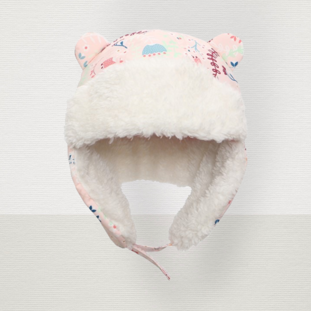 Trapper Hat Pink Floral