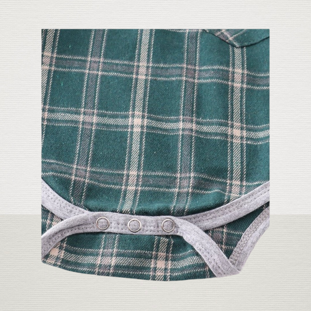 Green Plaid Bodysuit Shirt