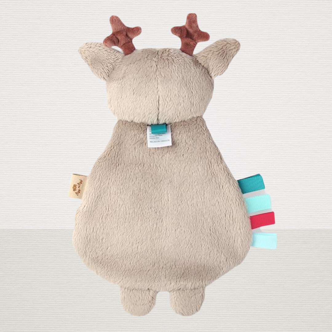 Itzy Lovey Holiday Reindeer Plush and Teether