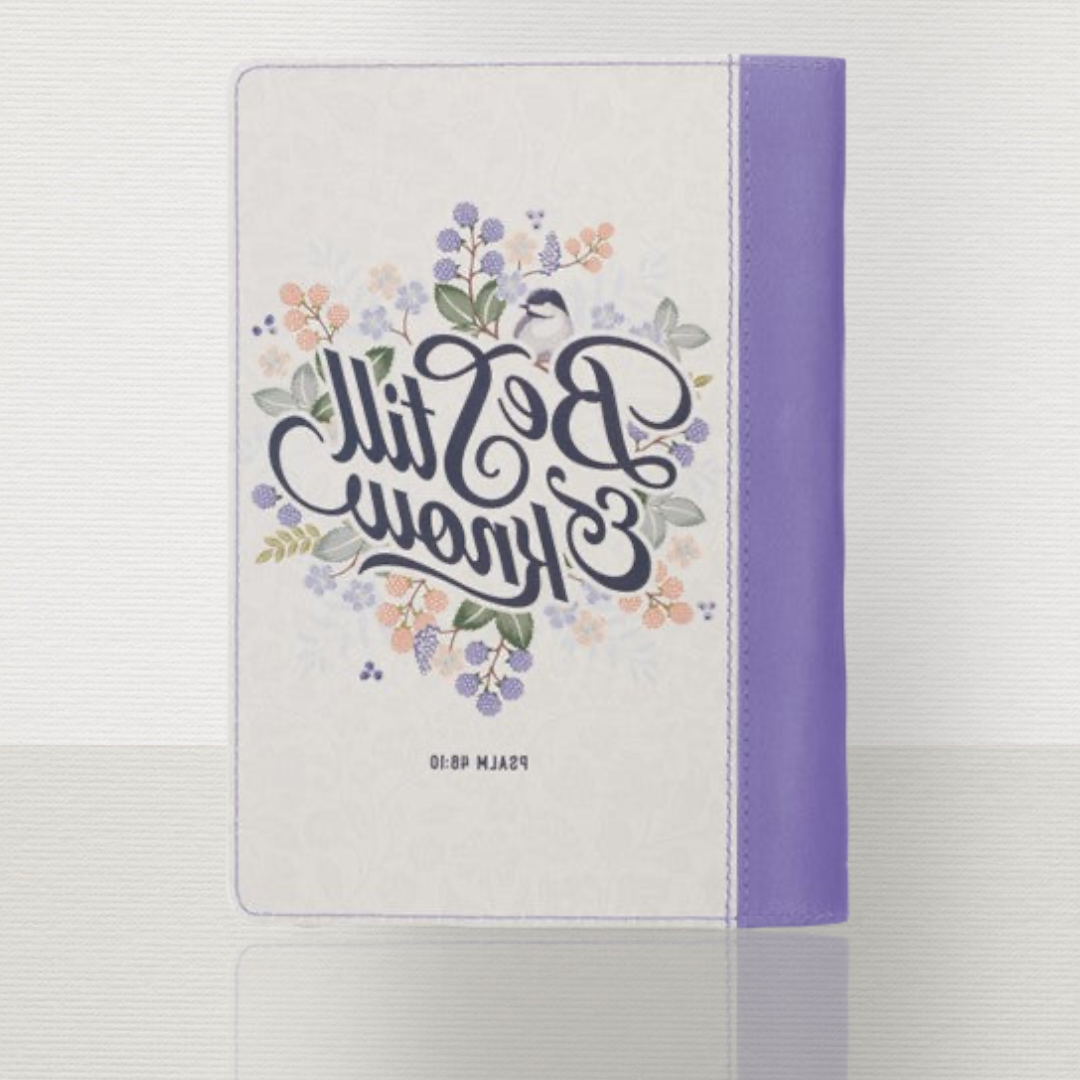 Be Still and Know Journal Purple
