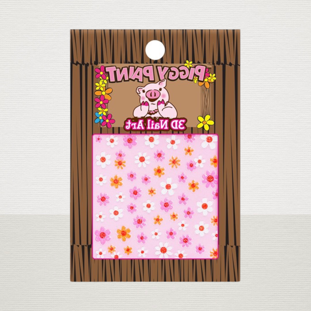 Piggy Paint Flower Nail Art Decals