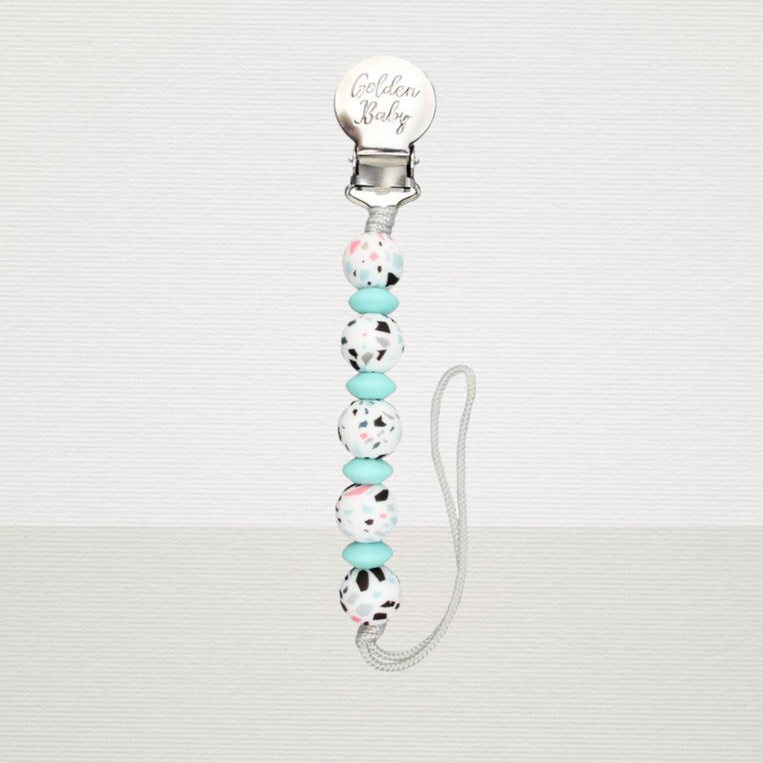 Terrazo Pacifier Clip