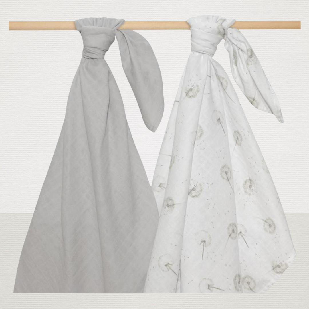 Organic Muslin 2pk Swaddle (dandelion)