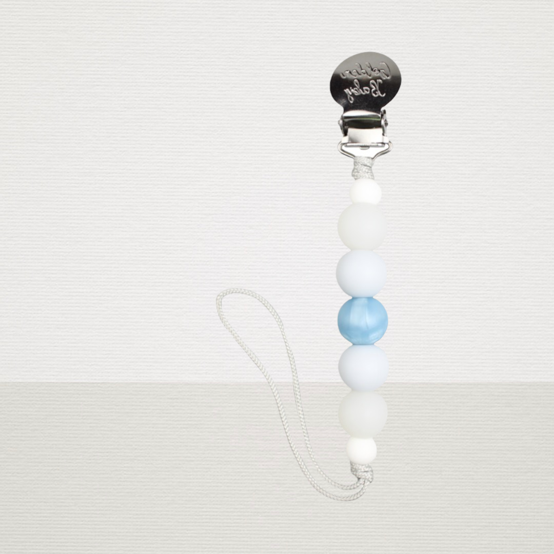 Baby Blue Pacifier Clip