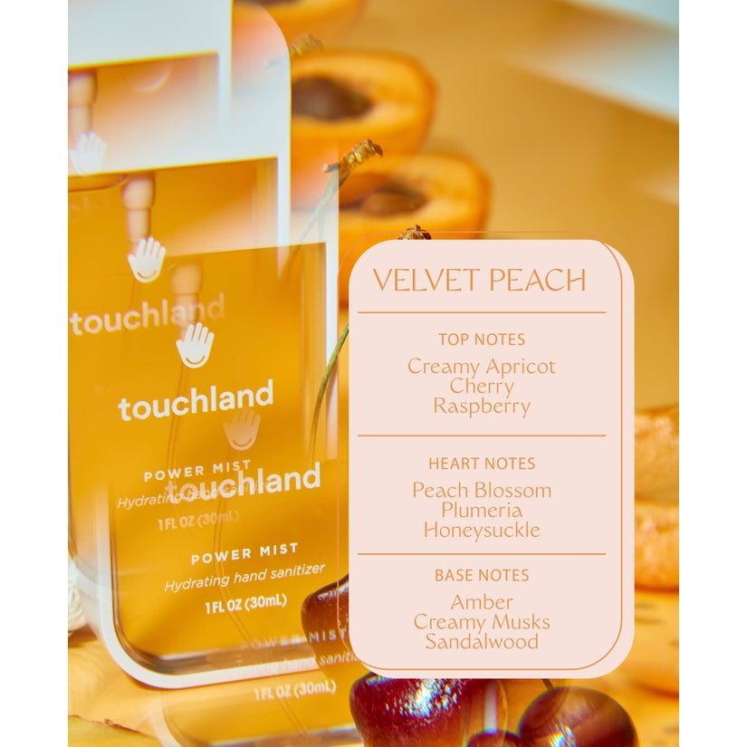 Touchland Power Mist Velvet Peach Hand Sanitizer (TS)