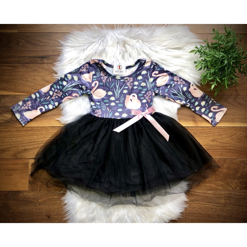 Swan Tulle Holiday Dress