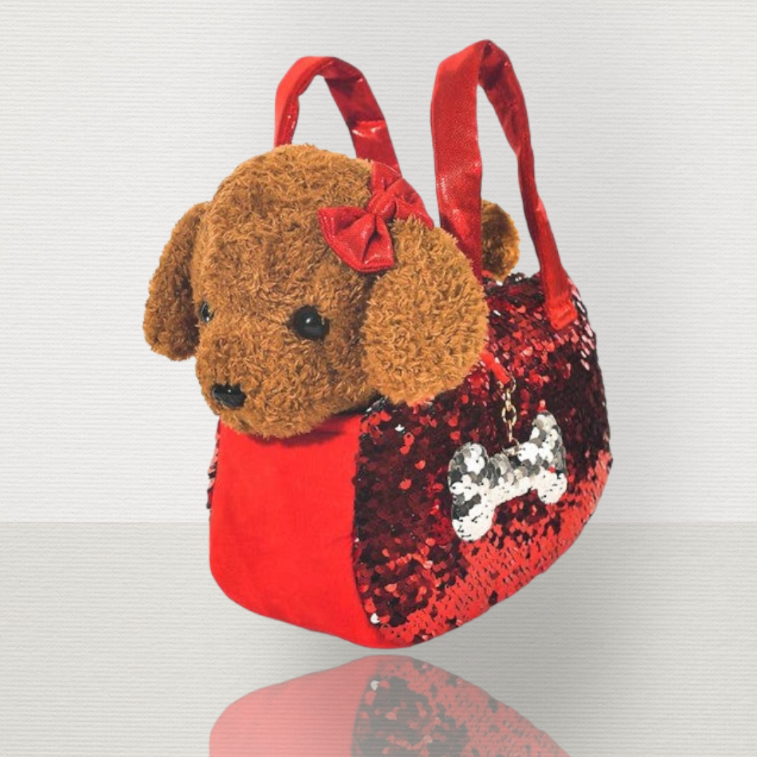 Pet Plushie Brown Labradoodle Set