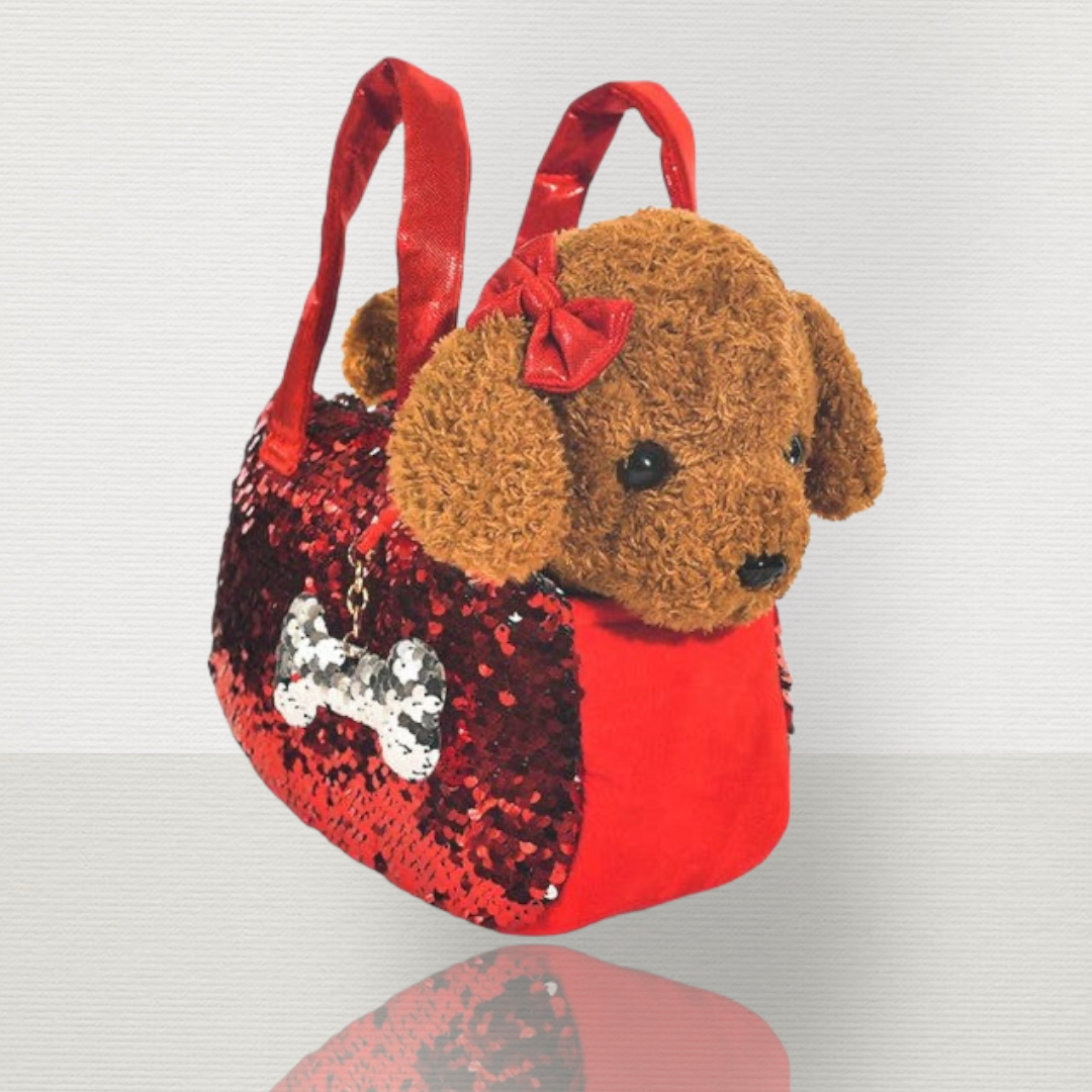 Pet Plushie Brown Labradoodle Set