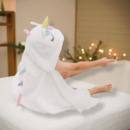 Playpals Hooded Towel for Newborn Unicorn