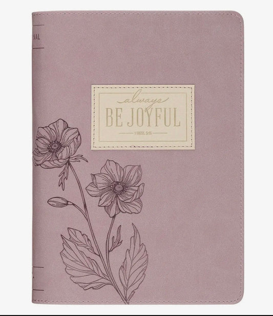 *NEW*  Always Be Joyful Zipper Closure Journal