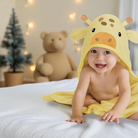 Cuddle Baby Hooded Towel Giraff