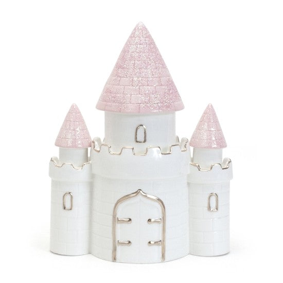 Pink Dreams Big Castle Ceramic Bank.  *NEW