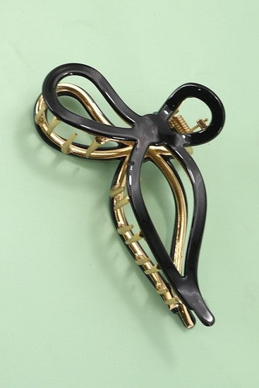 Jumbo Cellulose Casting Bow Hair Claw Clips