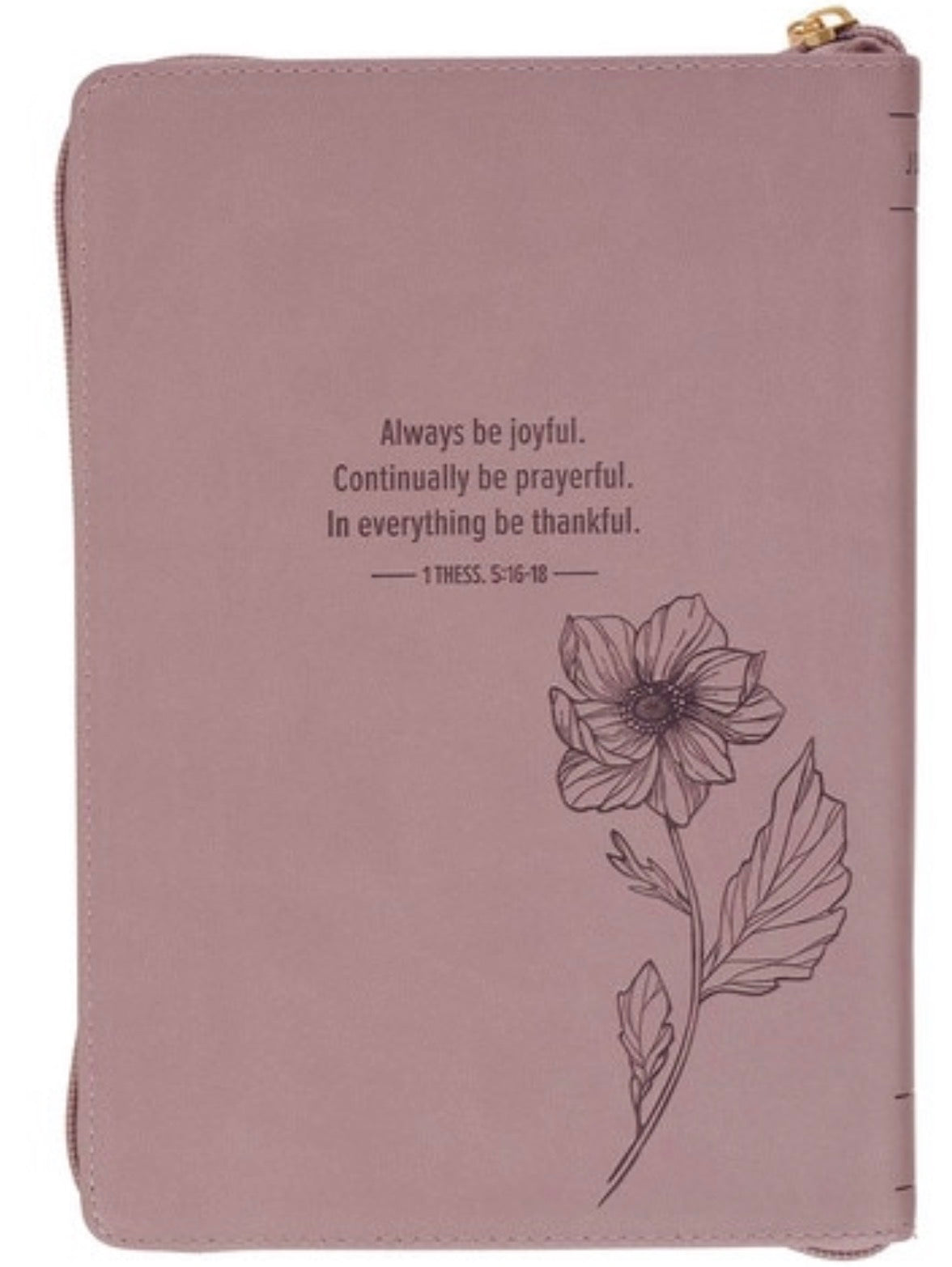 *NEW*  Always Be Joyful Zipper Closure Journal