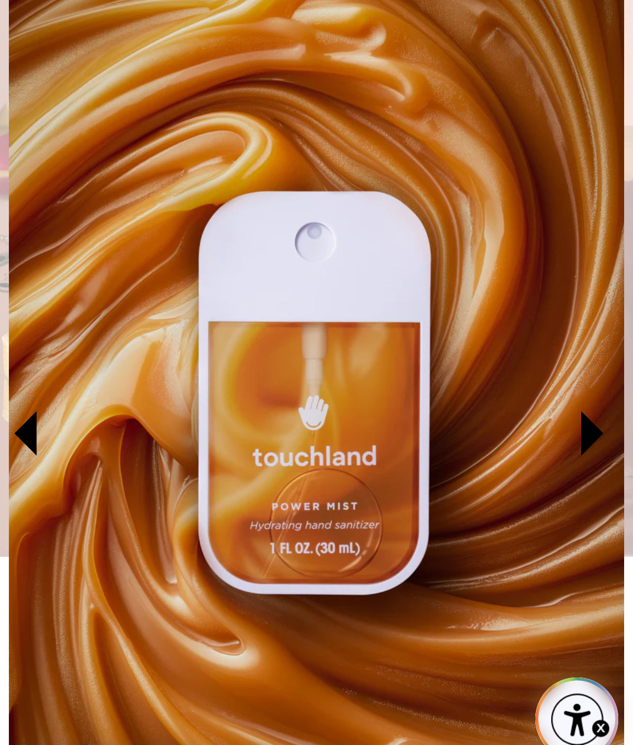 Limited Edition Touchland Power Mist Salted Caramel Hand Sanitizer