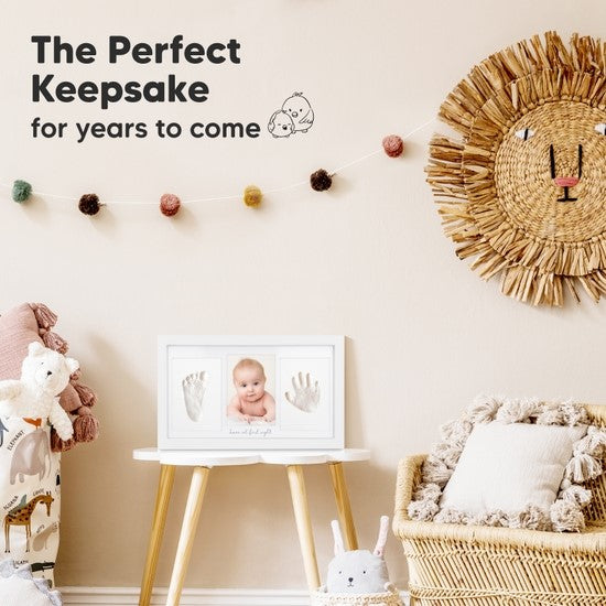 Baby Handprint, Footprint Keepsake Duo Frame Kit