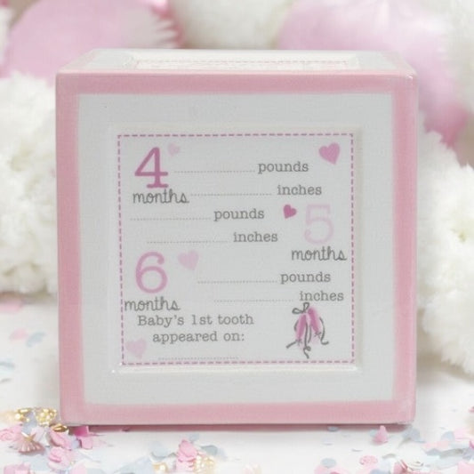 Announcement Block Ceramic Keepsake Bank.  *NEW