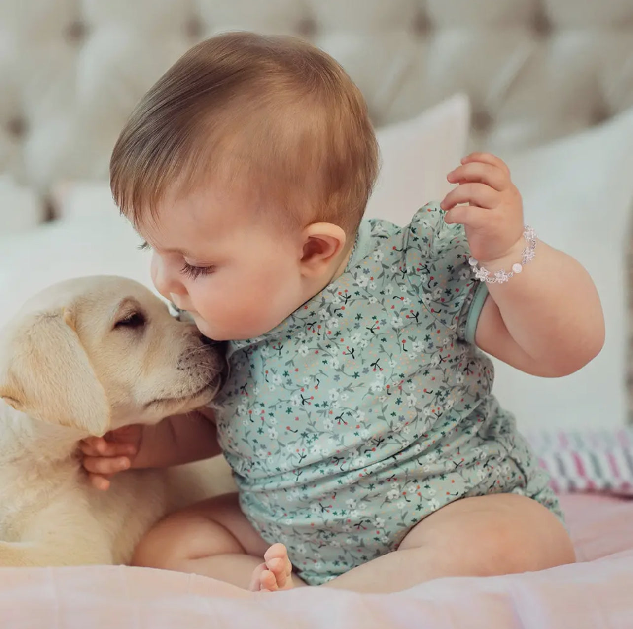 Baby Bear & Pearl Bracelet