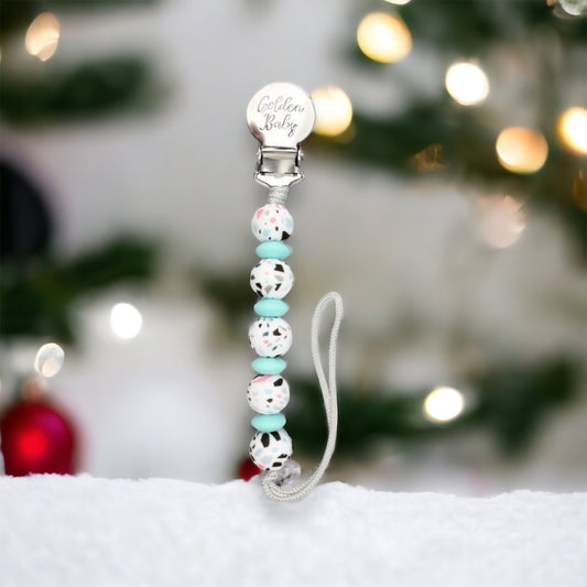 Terrazo Pacifier Clip