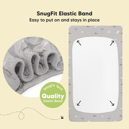 2-pack Organic Cotton Savannah Fitted Crib Sheet
