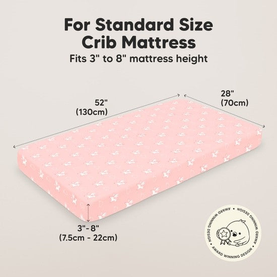 2-pack Organic Cotton Dreamland Fitted Crib Sheet