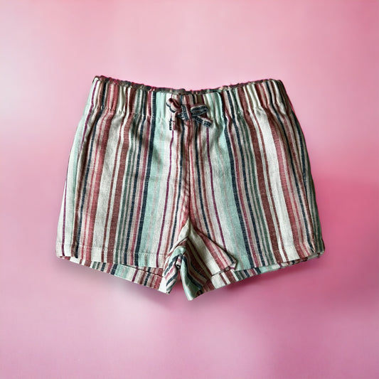 Pastel Striped Shorts