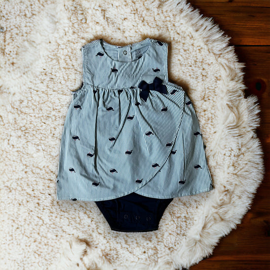 Pretty Blue Whales Dress