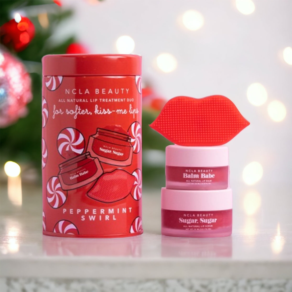 Peppermint Swirl Holiday Lip Treatment