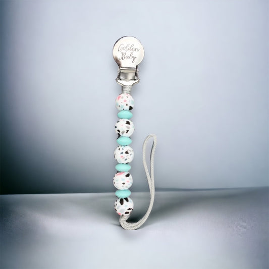 Terrazo Pacifier Clip