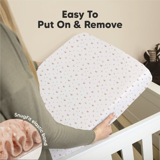 2-pack Organic Cotton Butterflies Fitted Crib Sheet