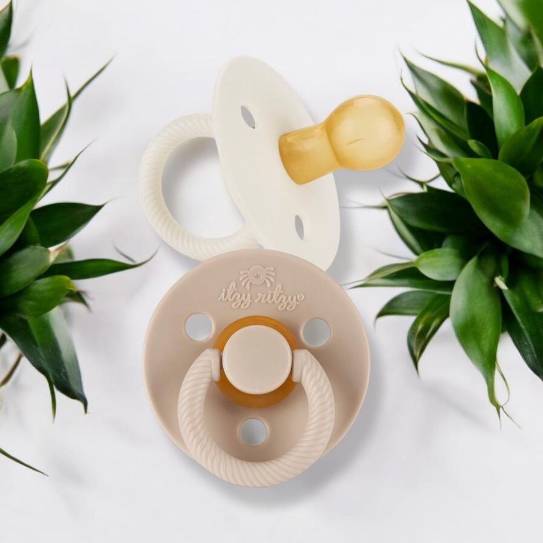 2pk Itzy Soother Natural Rubber Pacifier (neutral)