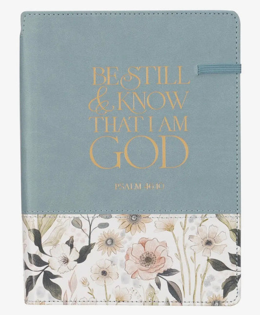 *NEW* Be Still Journal with Pen Holder - Teal