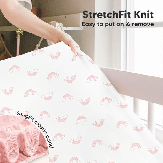 2-pack Organic Cotton Dreamland Fitted Crib Sheet