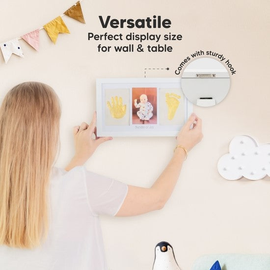 Baby Handprint, Footprint Keepsake Duo Frame Kit