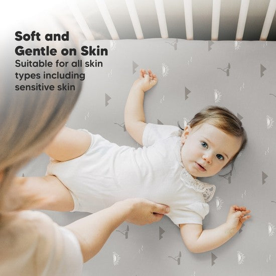 2-pack Organic Cotton Savannah Fitted Crib Sheet