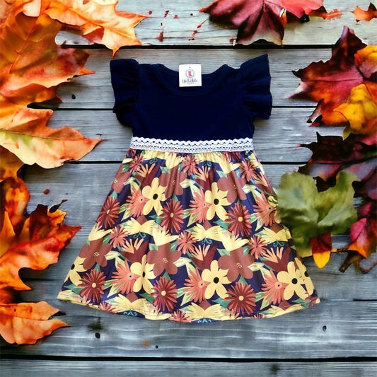 Floral Velvet Holiday Dress