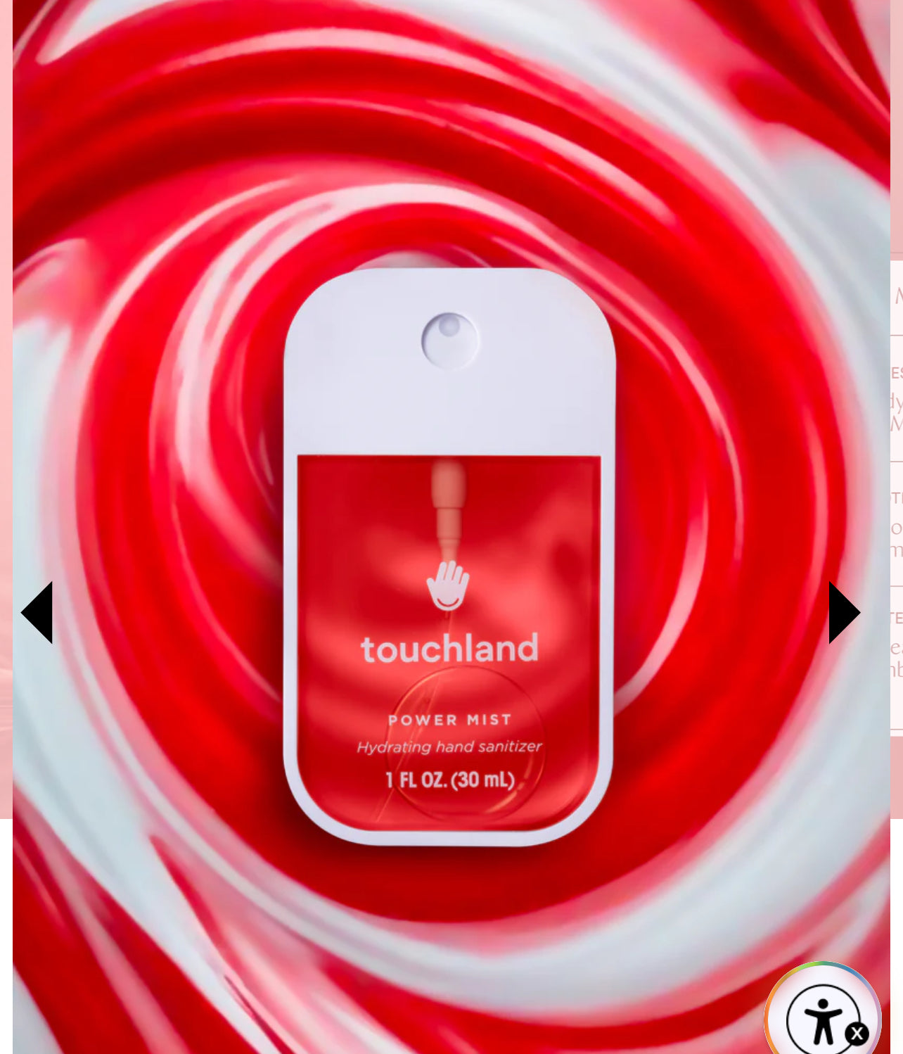 Limited Edition Touchland Power Mist Peppermint Mocha Hand Sanitizer