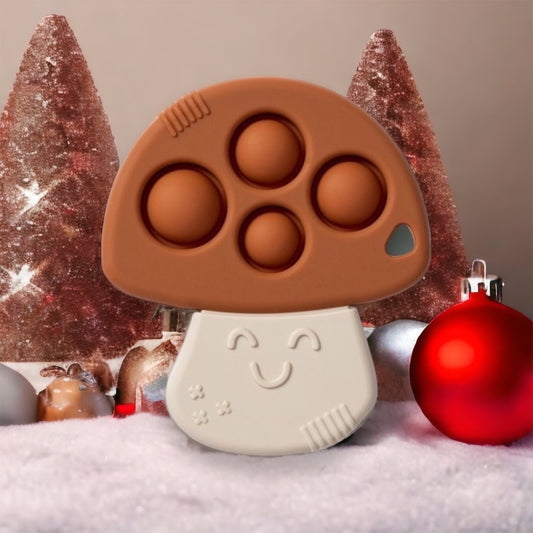 Itzy Pop Mushroom Teether Toy