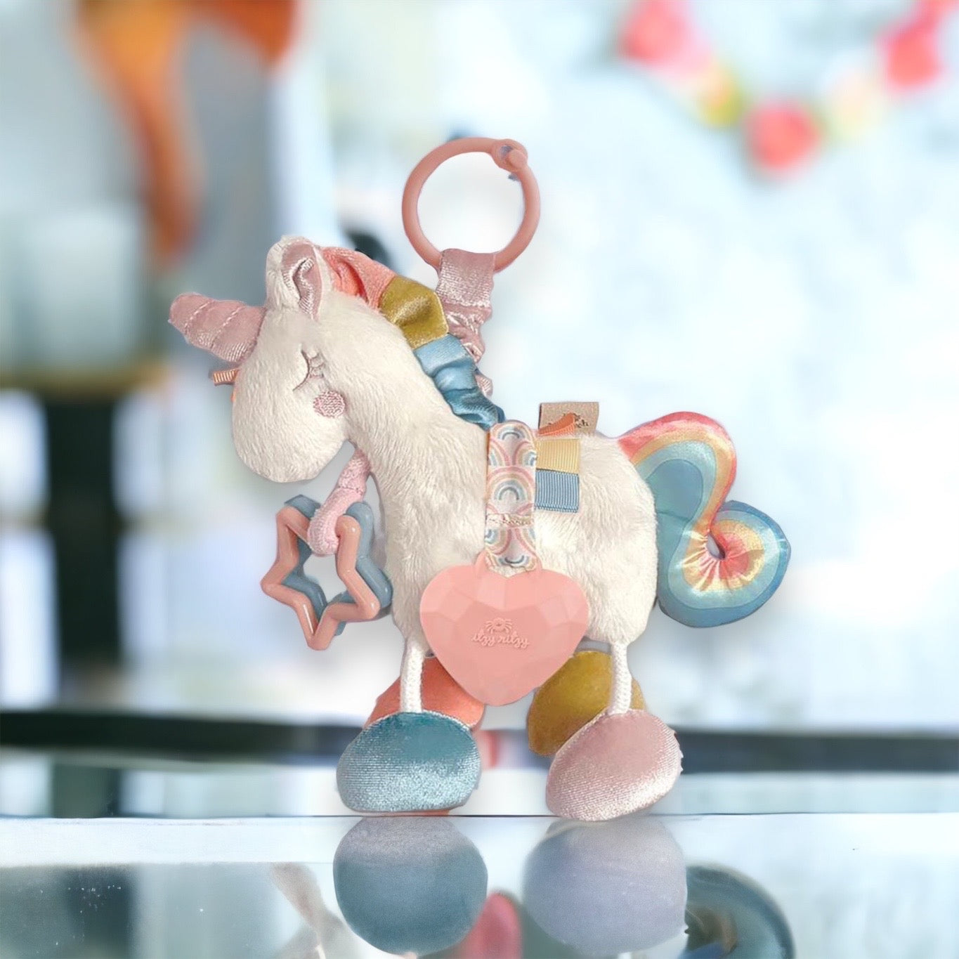 Link & Love Unicorn Activity Plush and Teether