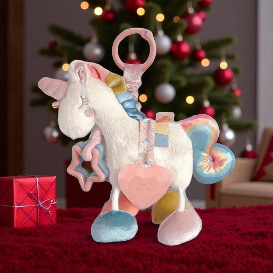 Link & Love Unicorn Activity Plush and Teether