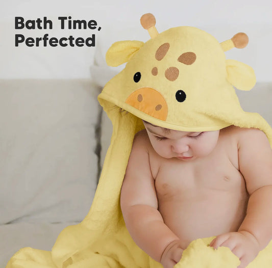Cuddle Baby Hooded Towel Giraff