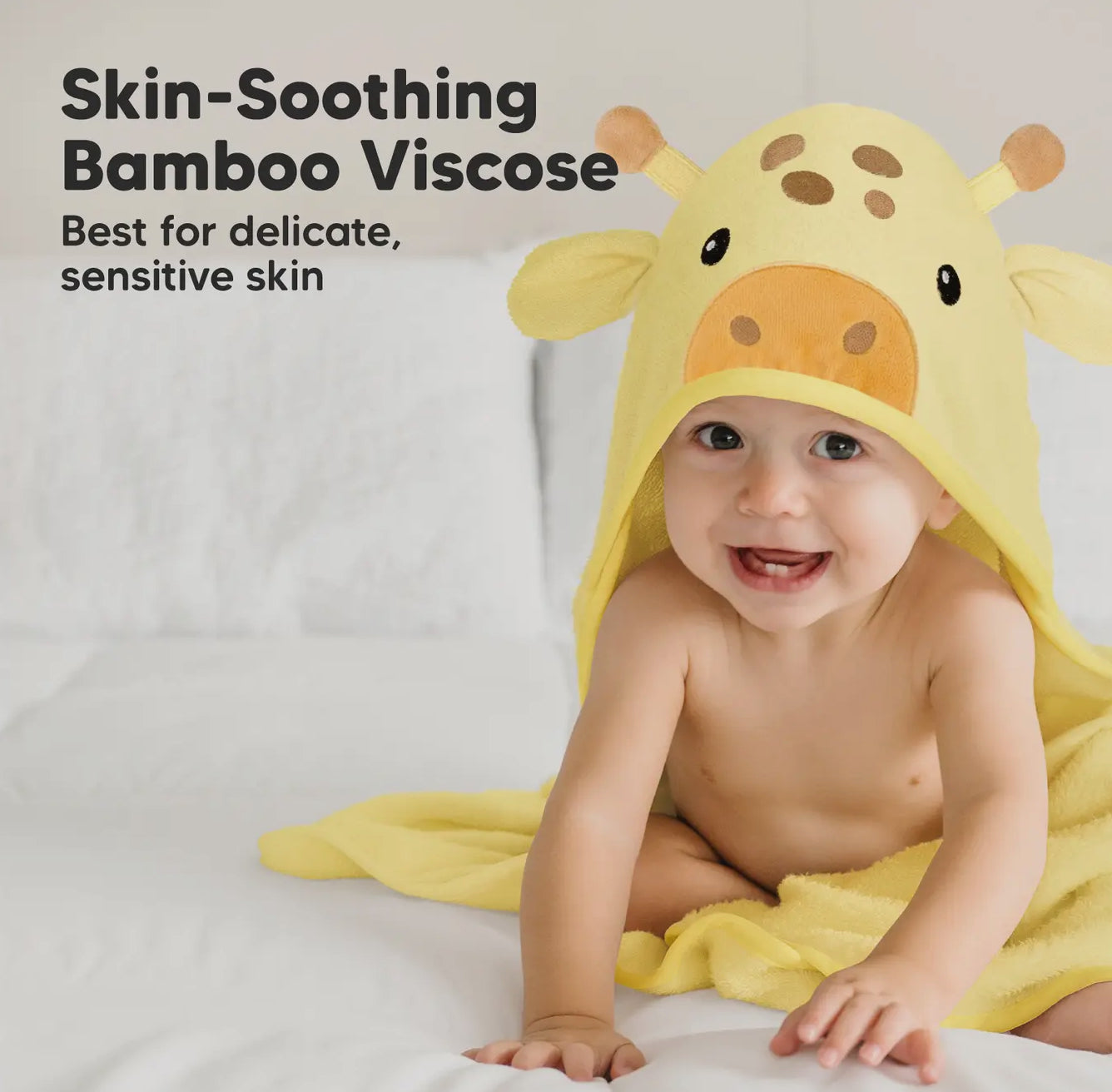 Cuddle Baby Hooded Towel Giraff