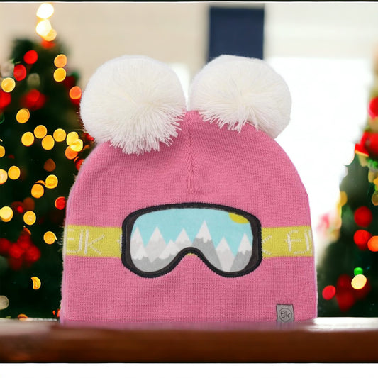 Beanie Ski Goggles (Pink)