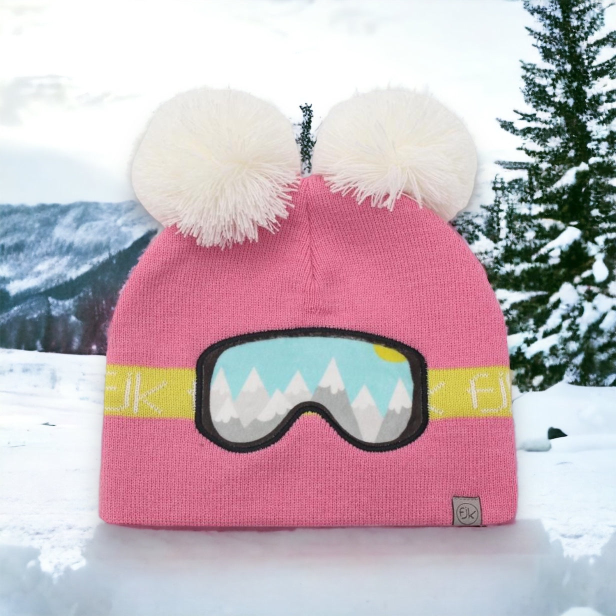 Beanie Ski Goggles (Pink)