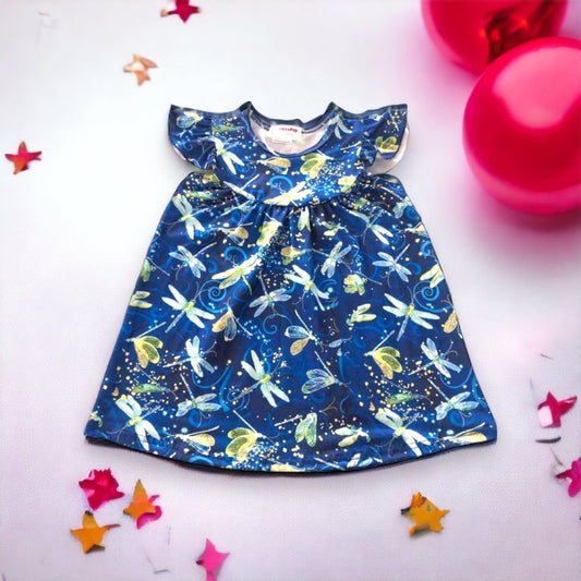 Blue Dragonflies Dress